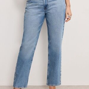 Good American Good icon Studded straight Blue Women's Jeans 15